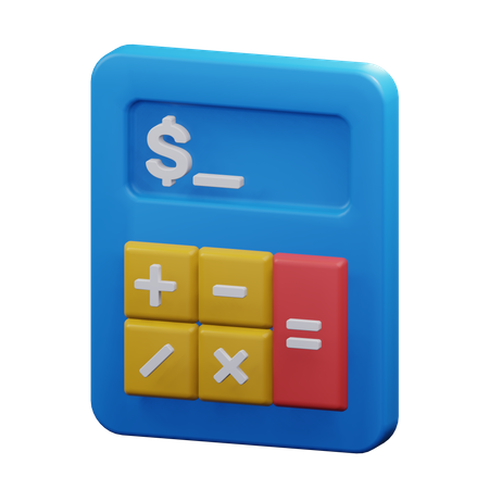 Money Calculation  3D Icon