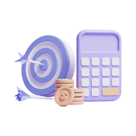 Money Calculation  3D Icon