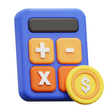 Money Calculation  3D Icon