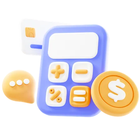 Calculator Icon Of Financial Management 3D Icon