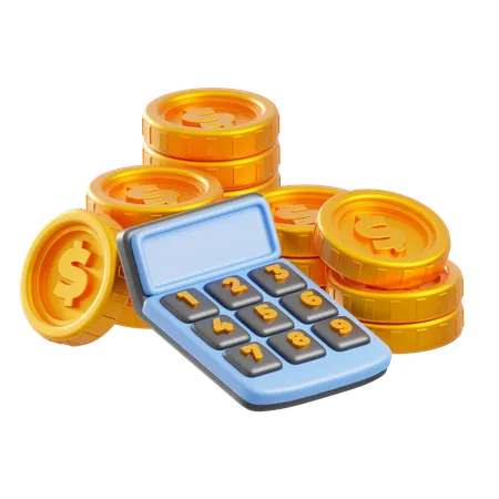 Money Calculator  3D Icon