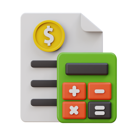 Money Calculator  3D Icon