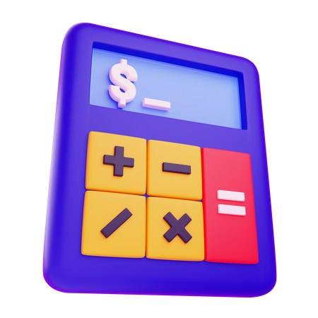 Money Calculator  3D Icon