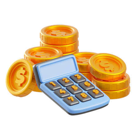 Money Calculator  3D Icon