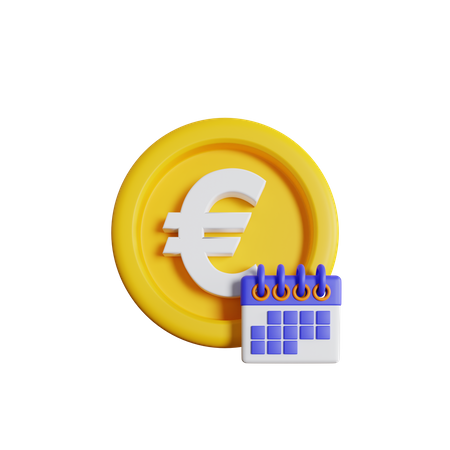 Money Calendar  3D Icon