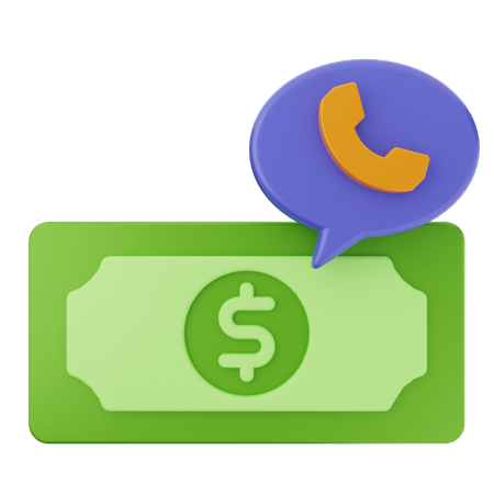 Money Call  3D Icon