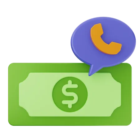 Money Call  3D Icon