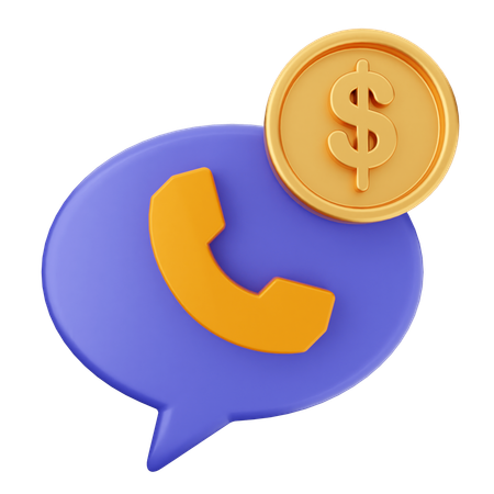 Money Call  3D Icon