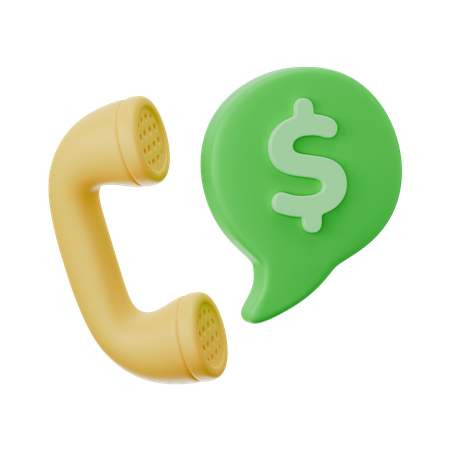 Money Call  3D Icon