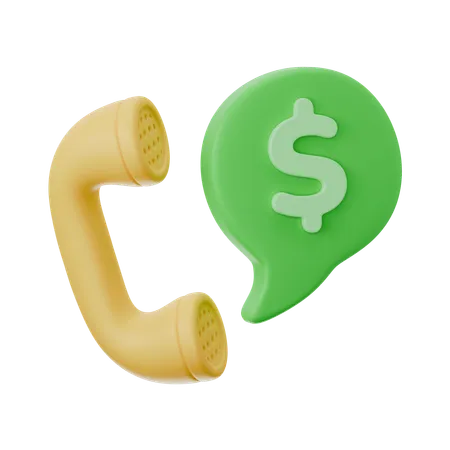 Money Call  3D Icon