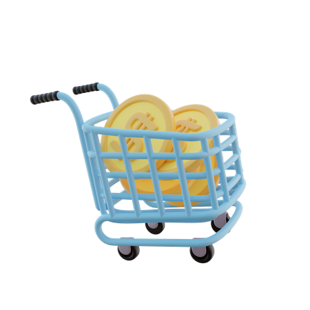 Money Cart  3D Icon