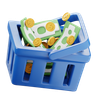 money cart 3d logos
