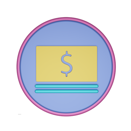 Money Cash  3D Icon