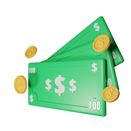 Money Cash  3D Icon