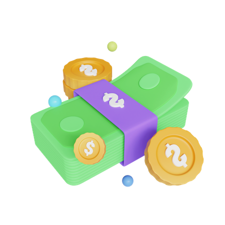 Money Cash  3D Icon