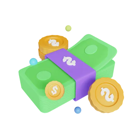 Money Cash  3D Icon