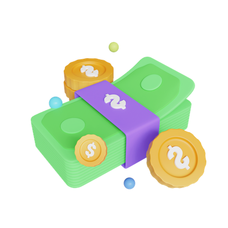 Money Cash  3D Icon