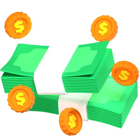 Money Cash 3 D Illustration 3D Icon