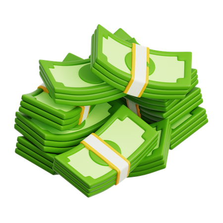 Money Cash Bundle3  3D Icon