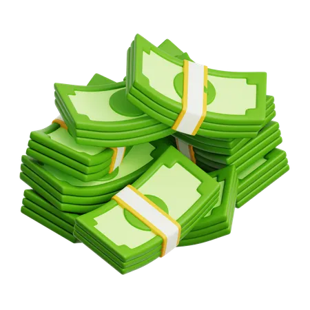 Money Cash Bundle3  3D Icon