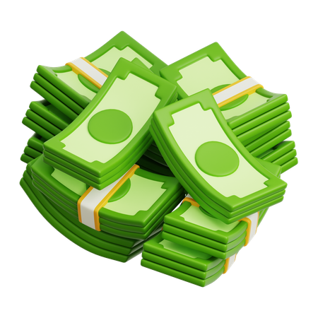 Money Cash Bundle4  3D Icon