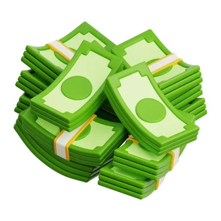 Money Cash Bundle4  3D Icon