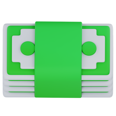 Money cash stacks  3D Icon