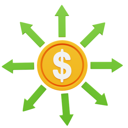 Money Cashflow  3D Icon