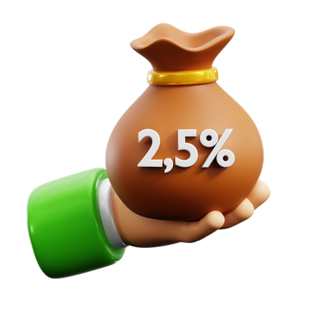 Money Charity  3D Icon