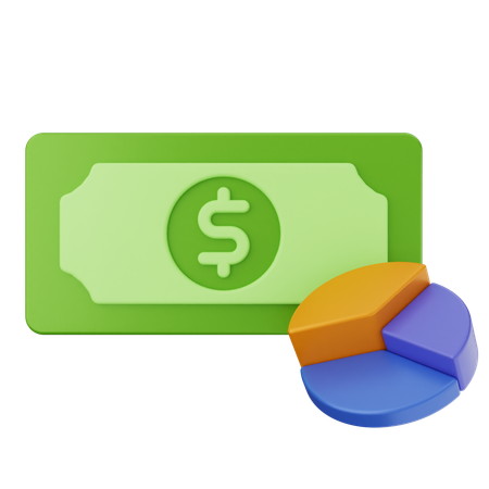 Money Chart  3D Icon