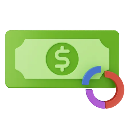 Money Chart  3D Icon