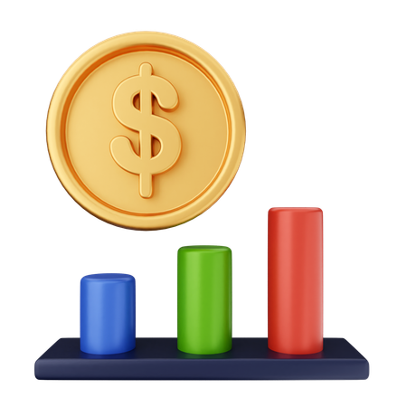 Money Chart  3D Icon