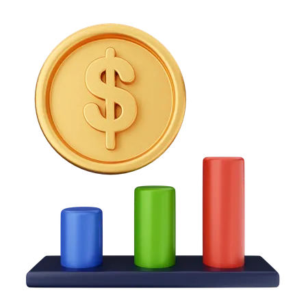 Money Chart  3D Icon