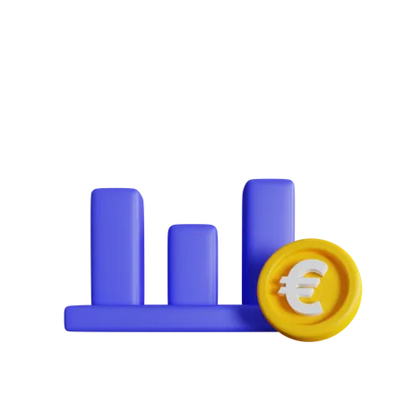 Euro Chart Statistic 3D Icon