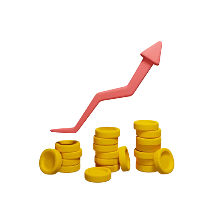 Money Chart With Arrow Up Download This Item Now 3D Icon