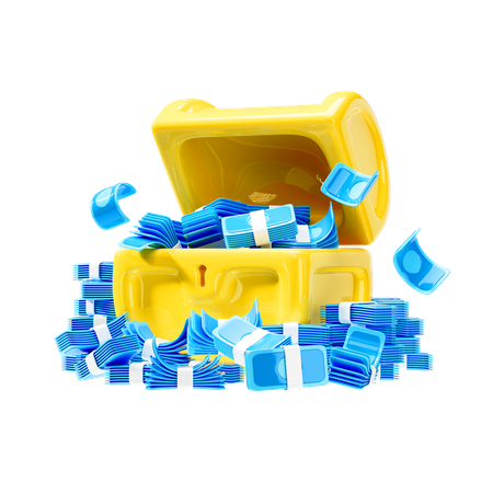 Money Chest  3D Icon