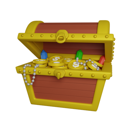 Money Chest  3D Icon