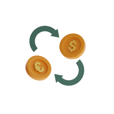 Money Circulation  3D Icon