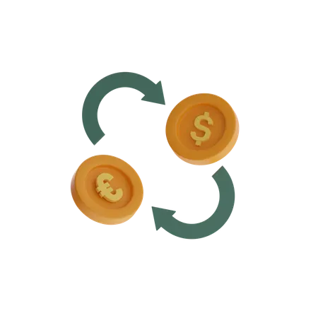 Money Circulation  3D Icon