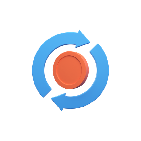 Money circulation  3D Icon