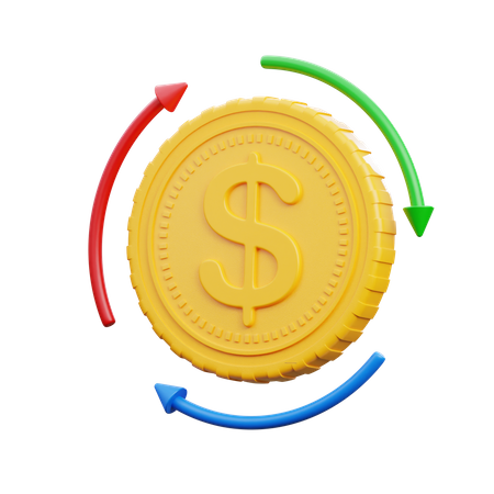 Money Circulation  3D Icon