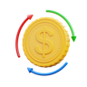 money circulation emoji 3d