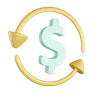 money circulation 3d logo
