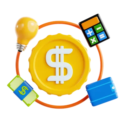 Money Circulation Process  3D Icon