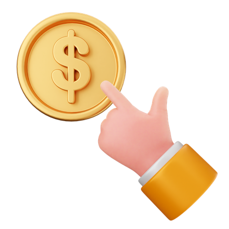 Money Click  3D Icon