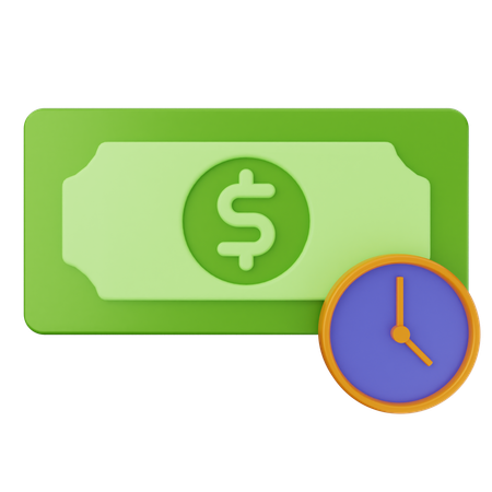 Money Clock  3D Icon