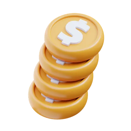Money Coin 3 D Illustration 3D Icon