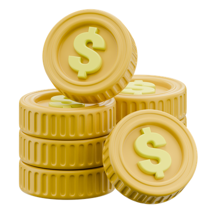 Money Coins  3D Icon