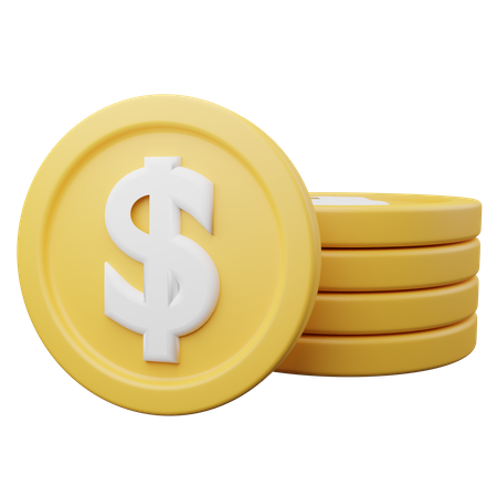 Money Coins  3D Illustration