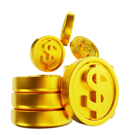 Money Coins 3D Illustration